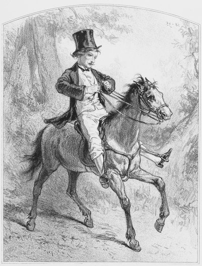 Le Locati, Plate 18 from Les Toquades, 1858 by Paul Gavarni